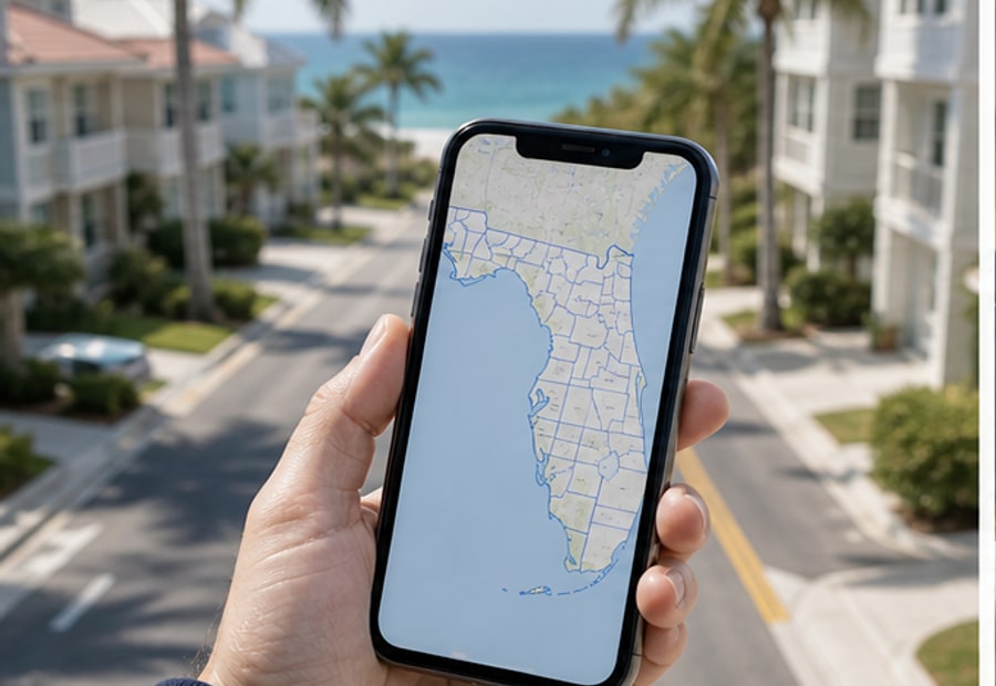 county finder Florida GPS result