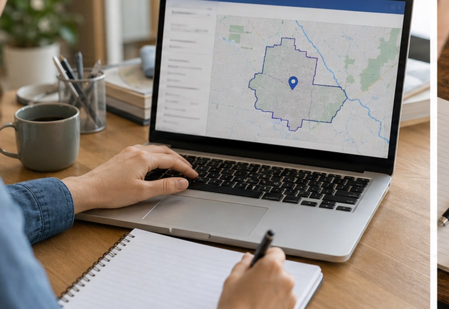 how to find county by address workflow