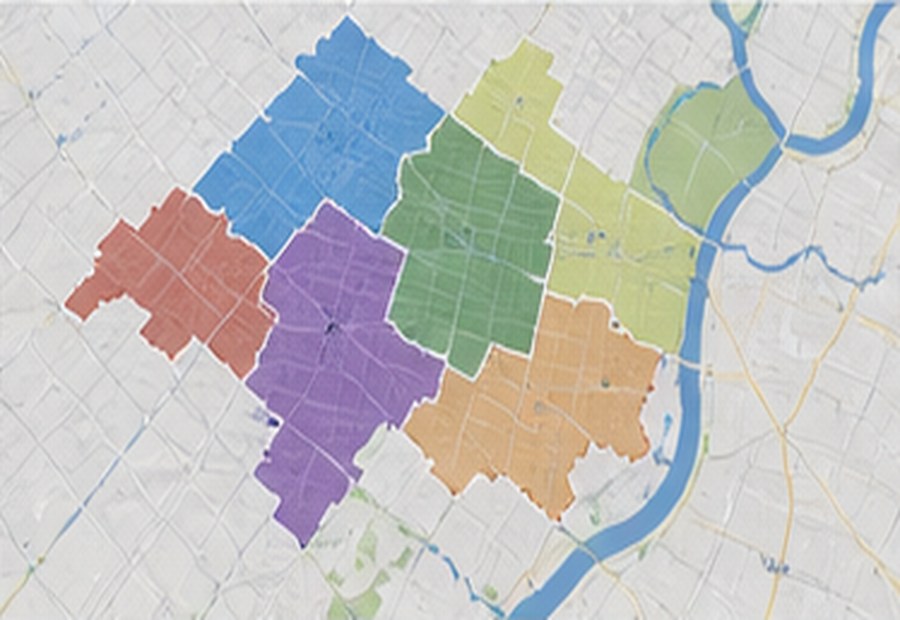 congressional district finder with county context